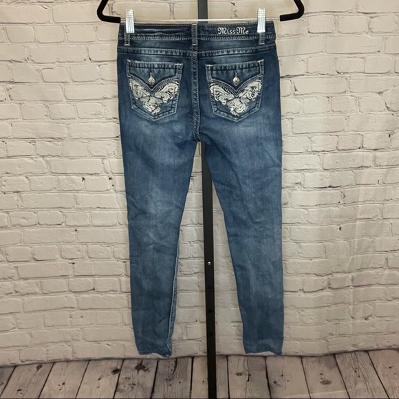 Miss Me Skinny Jeans with Back Pocket Accents - Picture 2 of 5